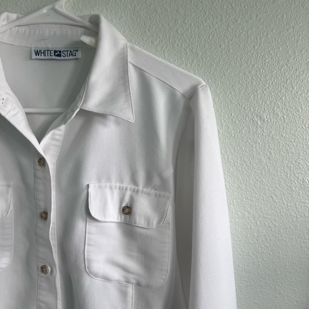 White Corduroy Button Down